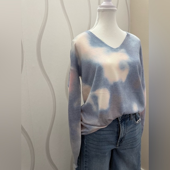 Blue and Pink Tie-Dye Sweater - Picture 2 of 6